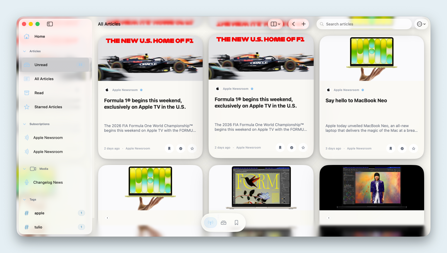 Cardmaniacs on iPhone — reading queue